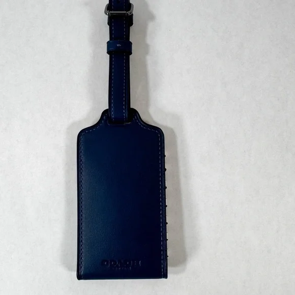 Coach Dark Blue Luggage Tag, set of 2 - Picture 4 of 7